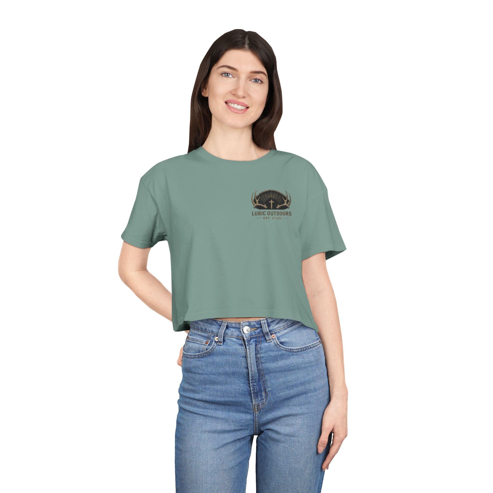 Lubic Outdoors Women's Crop Top  - “Faith Family Outdoors”