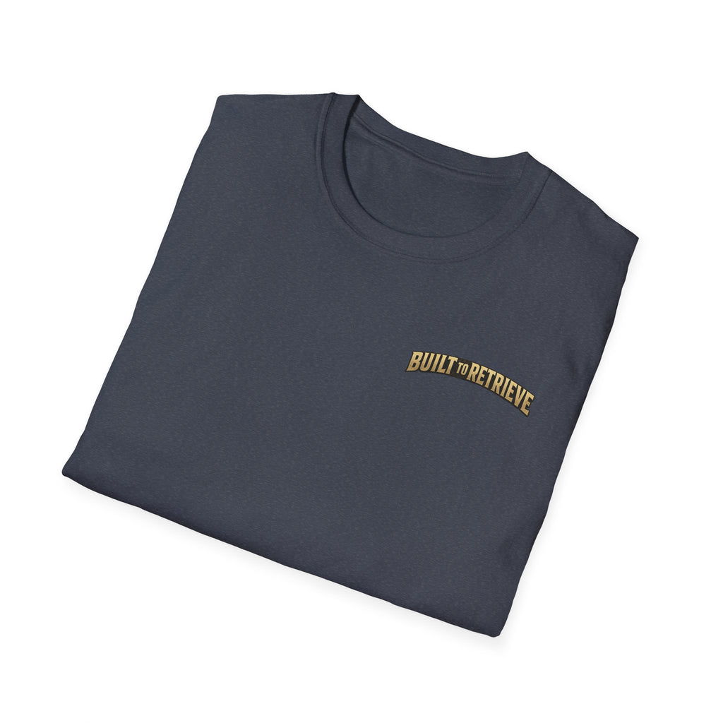 "Built to Retrieve" T-Shirt — Retriever with Mallard Graphic