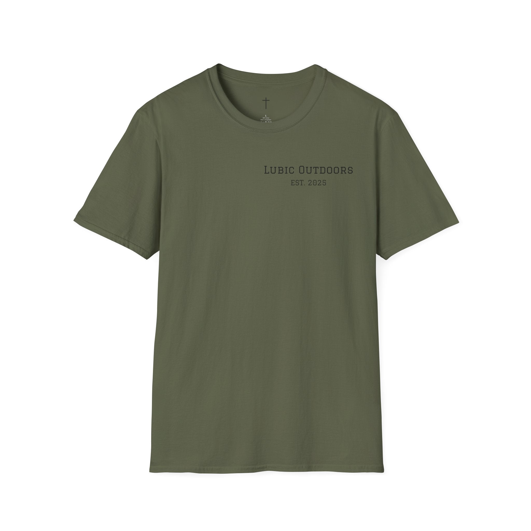 Turkey Illustration T-Shirt — "Lubic Outdoors" Back Print