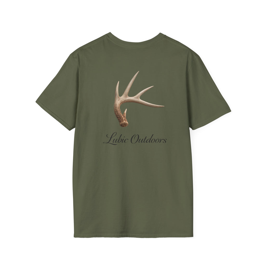 Whitetail Shed T-Shirt — "Lubic Outdoors" Graphic Tee
