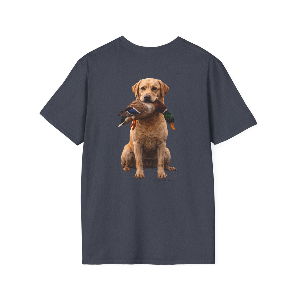 "Built to Retrieve" T-Shirt — Retriever with Mallard Graphic