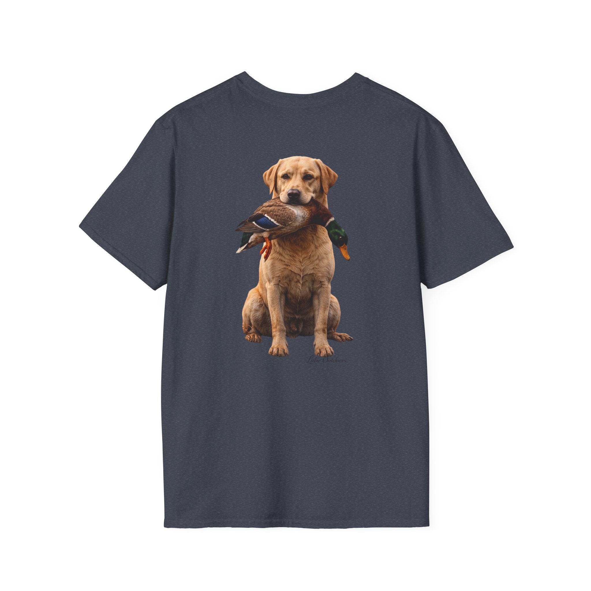 "Built to Retrieve" T-Shirt — Retriever with Mallard Graphic