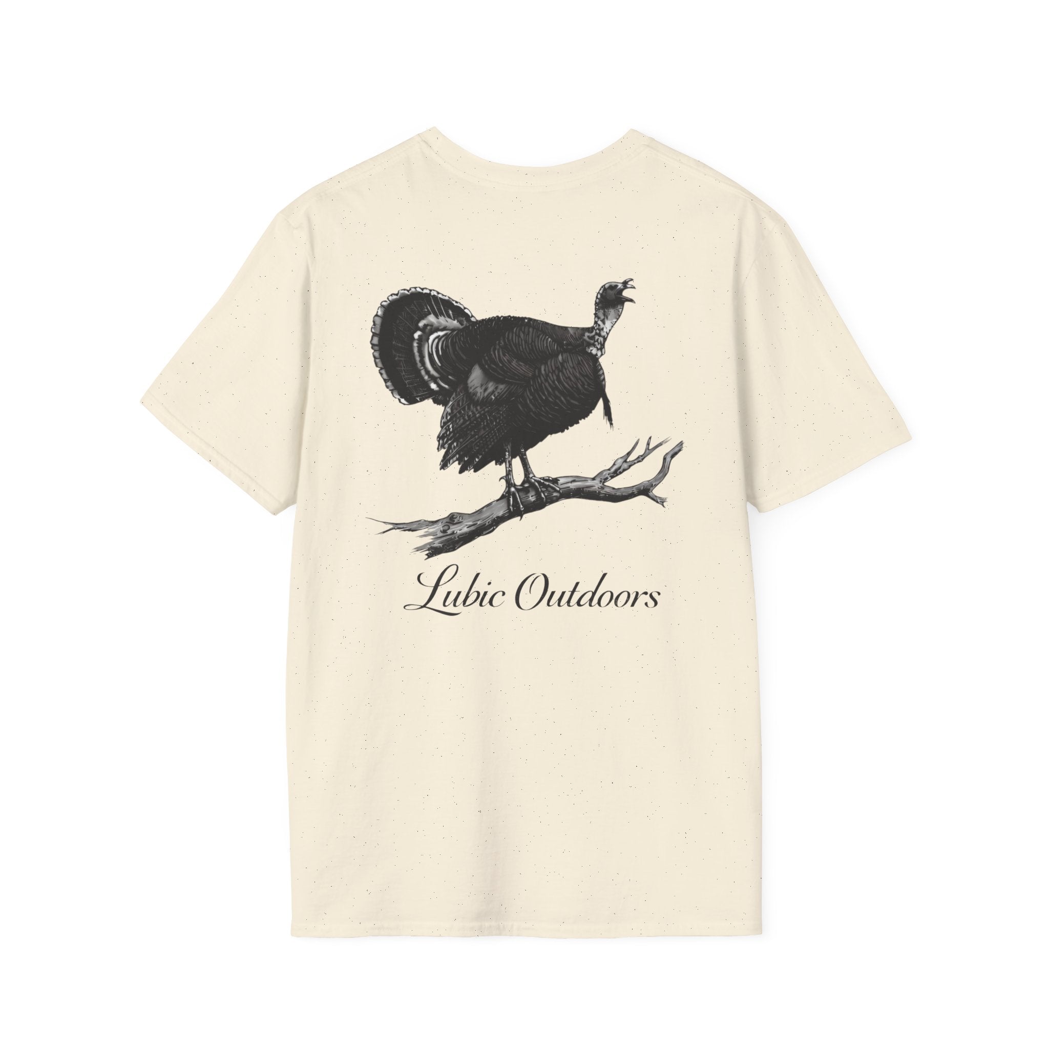 Turkey Illustration T-Shirt — "Lubic Outdoors" Back Print