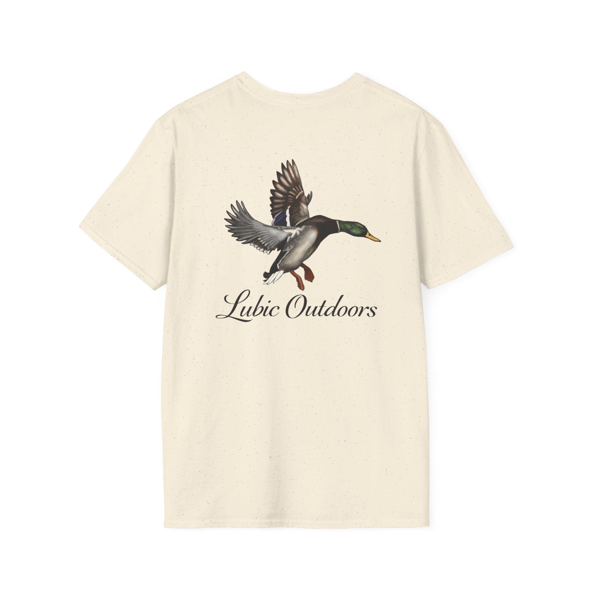 Duck Graphic T-Shirt — "Lubic Outdoors" Mallard Fly Design