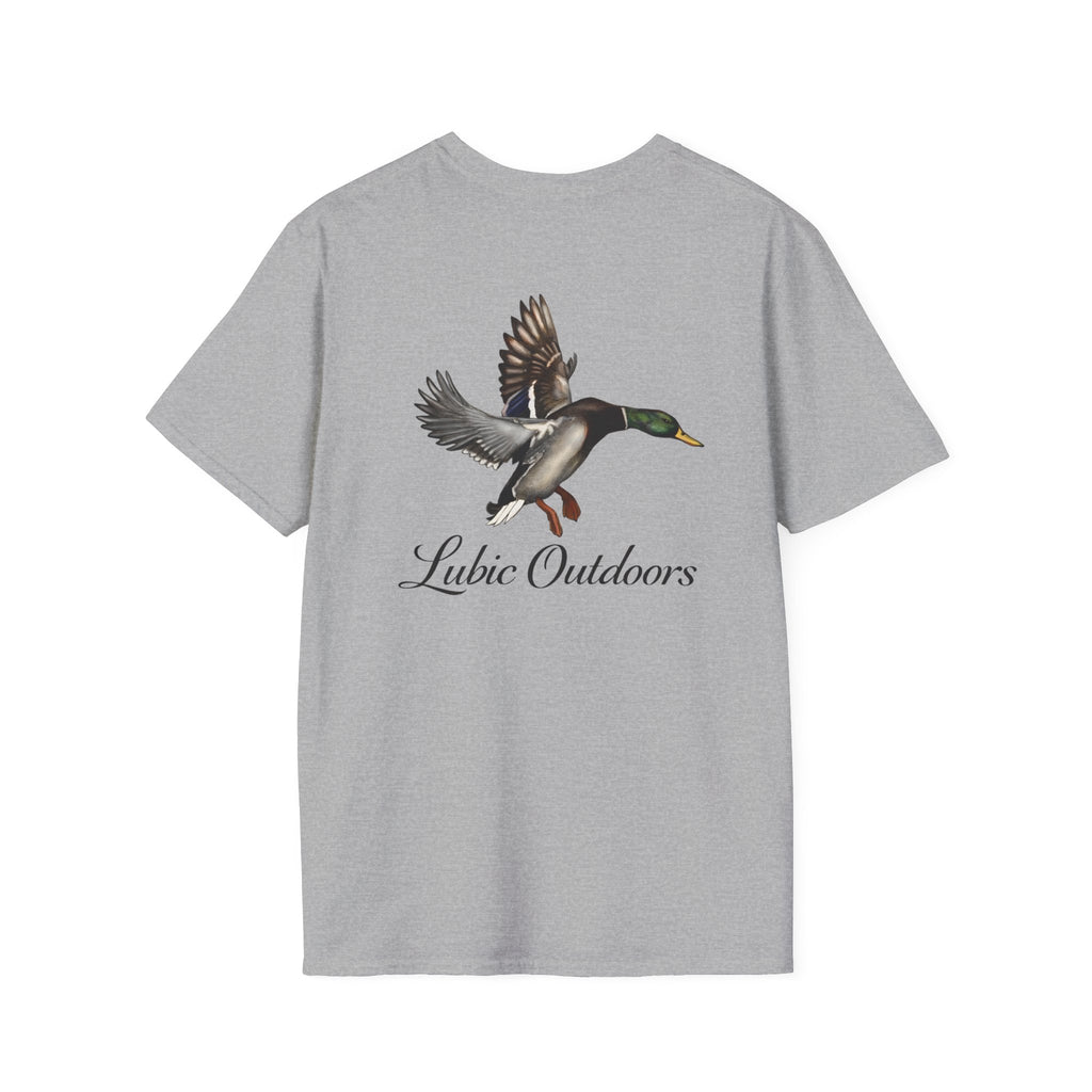 Duck Graphic T-Shirt — "Lubic Outdoors" Mallard Fly Design