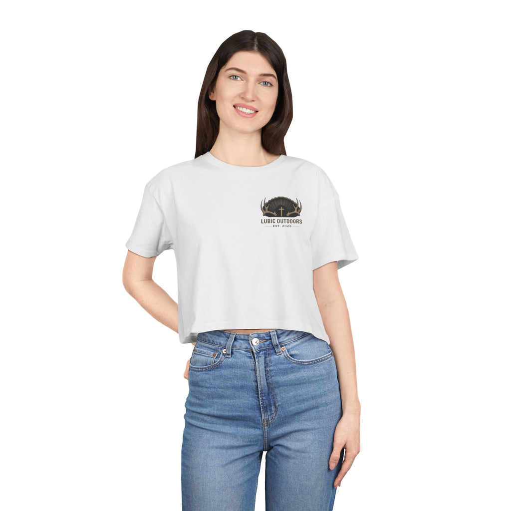 Lubic Outdoors Women's Crop Top  - “Faith Family Outdoors”
