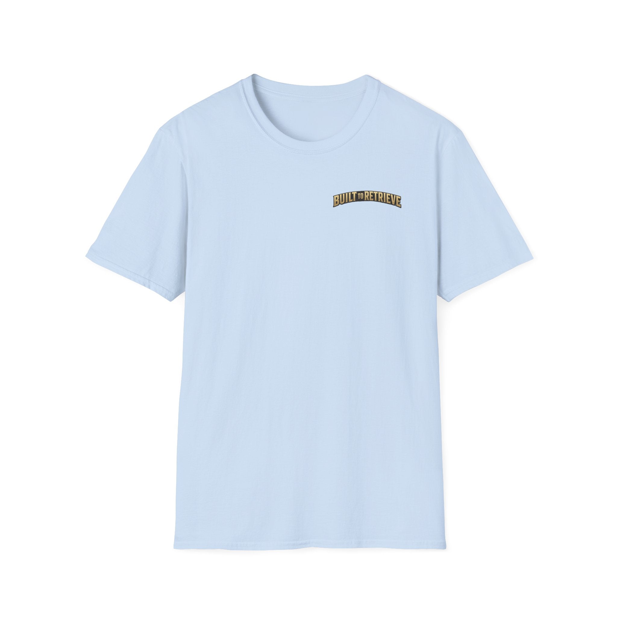 "Built to Retrieve" T-Shirt — Retriever with Mallard Graphic