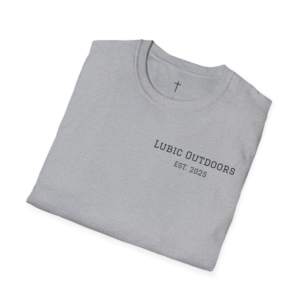 Turkey Illustration T-Shirt — "Lubic Outdoors" Back Print