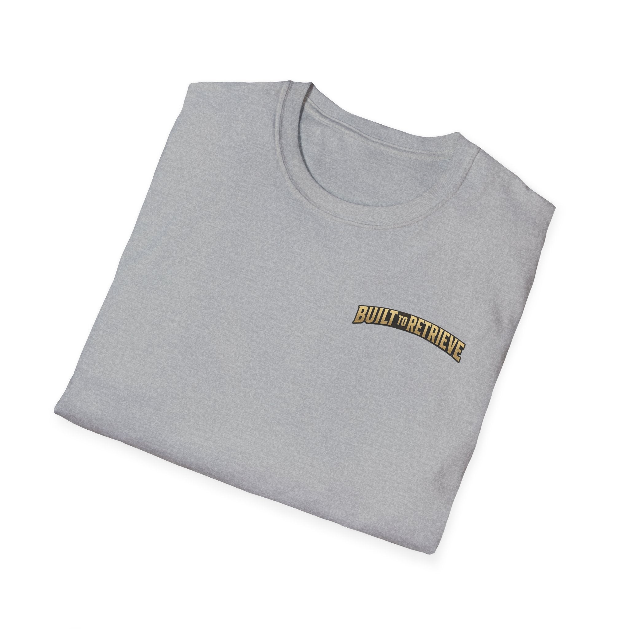 "Built to Retrieve" T-Shirt — Retriever with Mallard Graphic