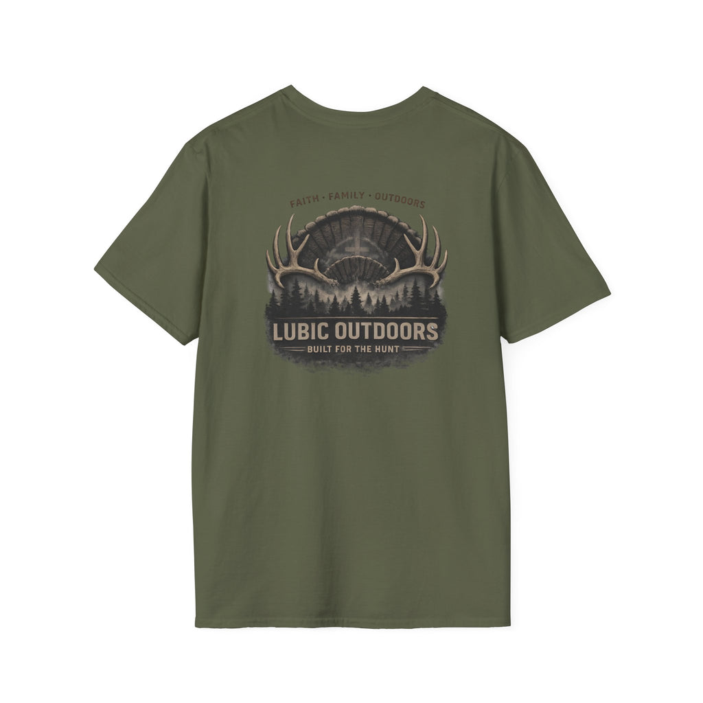 Lubic Outdoors Logo T-Shirt — Faith, Family & Outdoors Hunting Tee