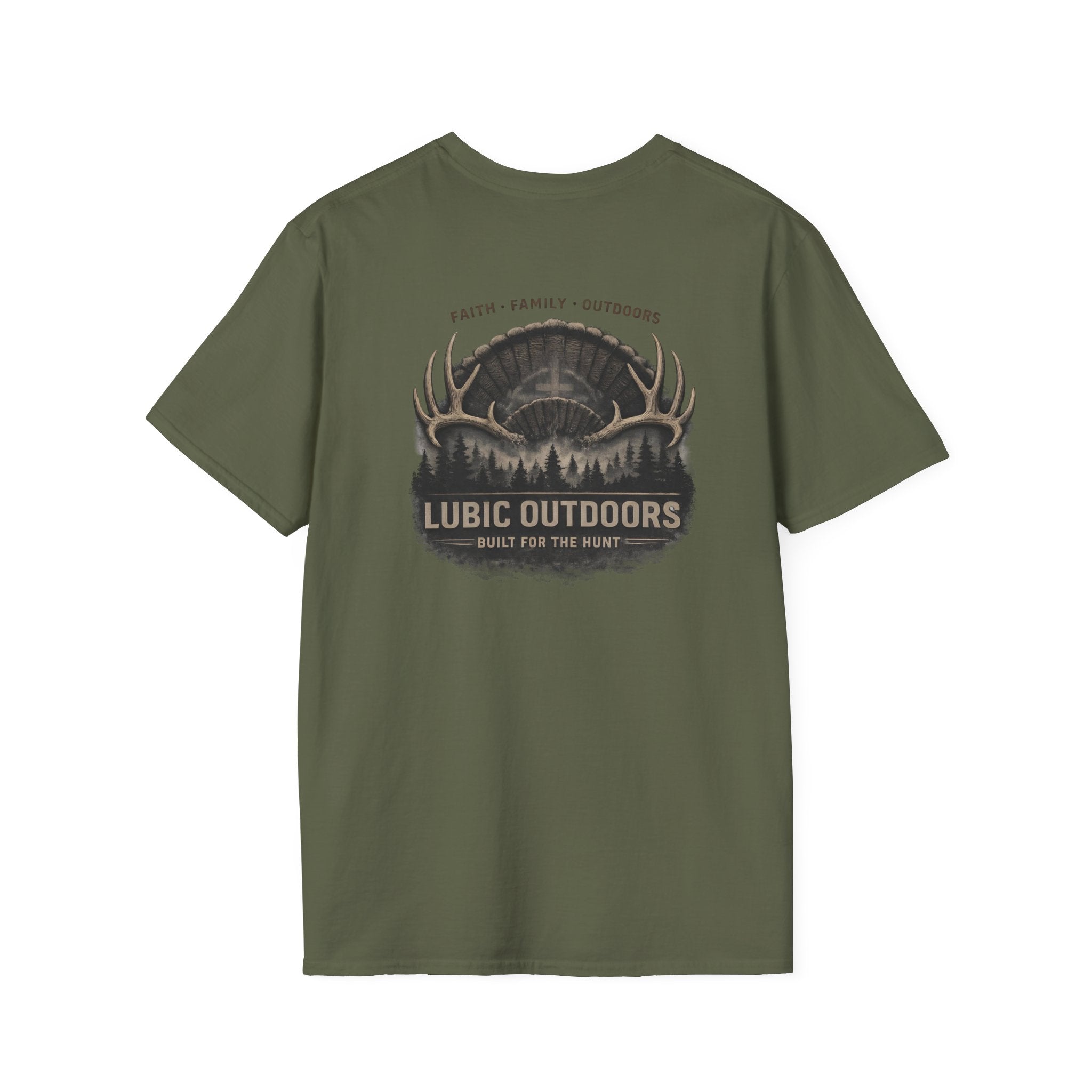 Lubic Outdoors Logo T-Shirt — Faith, Family & Outdoors Hunting Tee