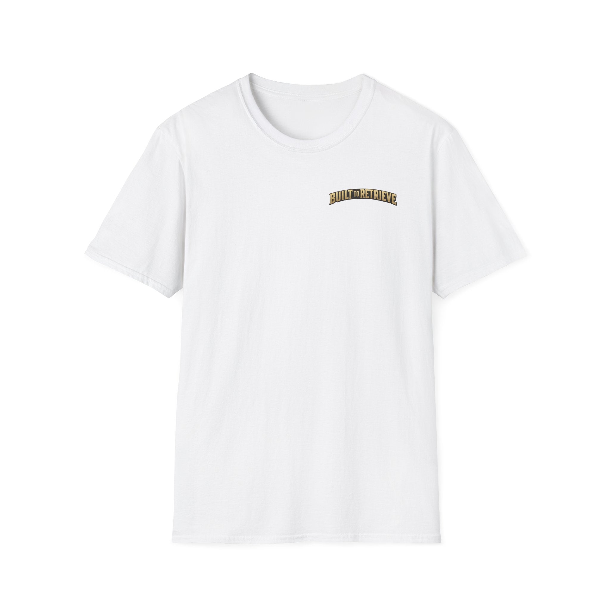 "Built to Retrieve" T-Shirt — Retriever with Mallard Graphic