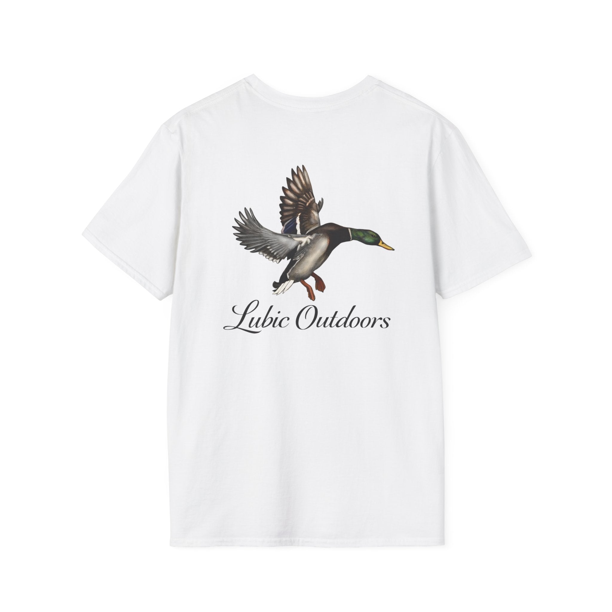 Duck Graphic T-Shirt — "Lubic Outdoors" Mallard Fly Design