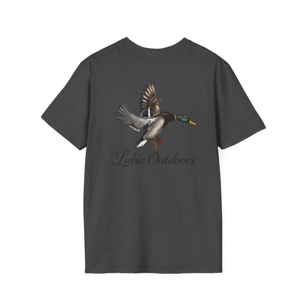 Duck Graphic T-Shirt — "Lubic Outdoors" Mallard Fly Design