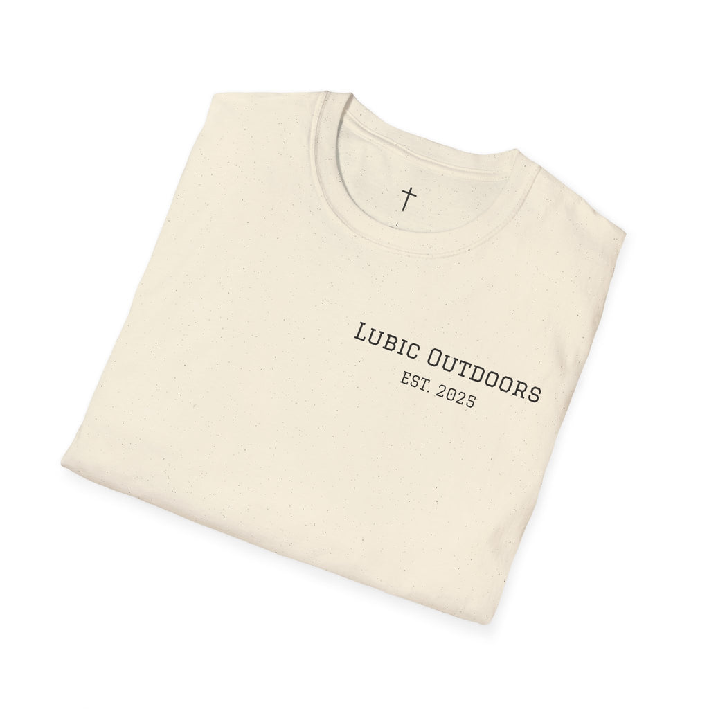 Turkey Illustration T-Shirt — "Lubic Outdoors" Back Print