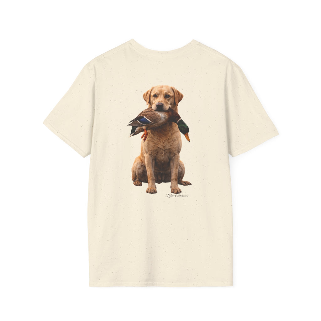 "Built to Retrieve" T-Shirt — Retriever with Mallard Graphic