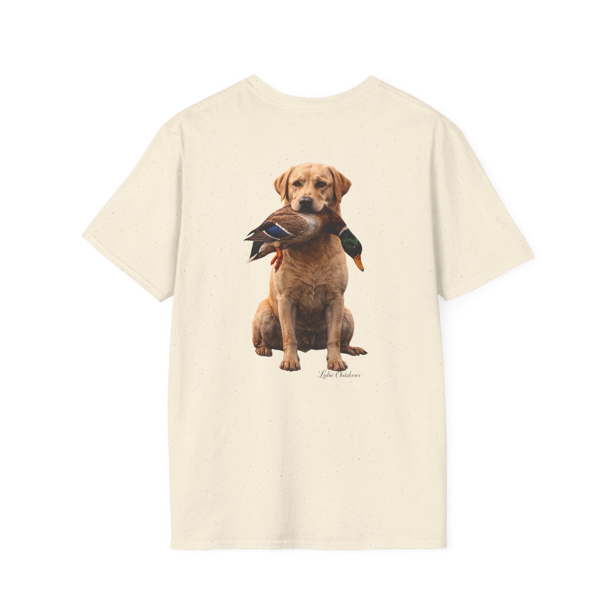 "Built to Retrieve" T-Shirt — Retriever with Mallard Graphic