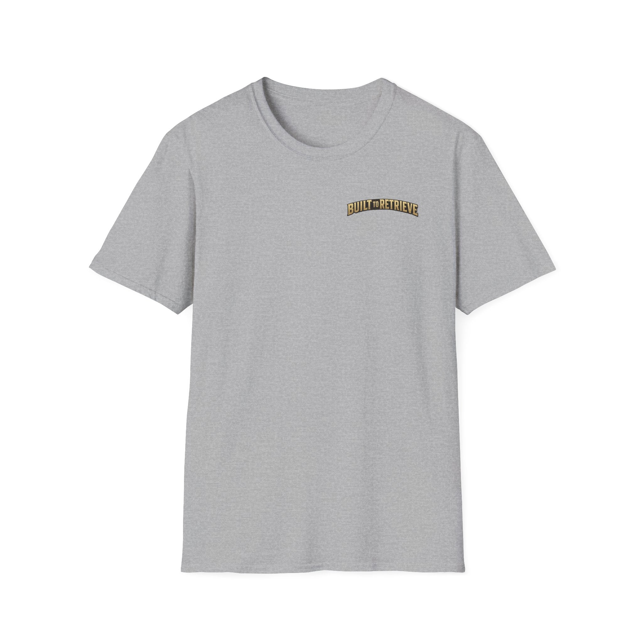 "Built to Retrieve" T-Shirt — Retriever with Mallard Graphic