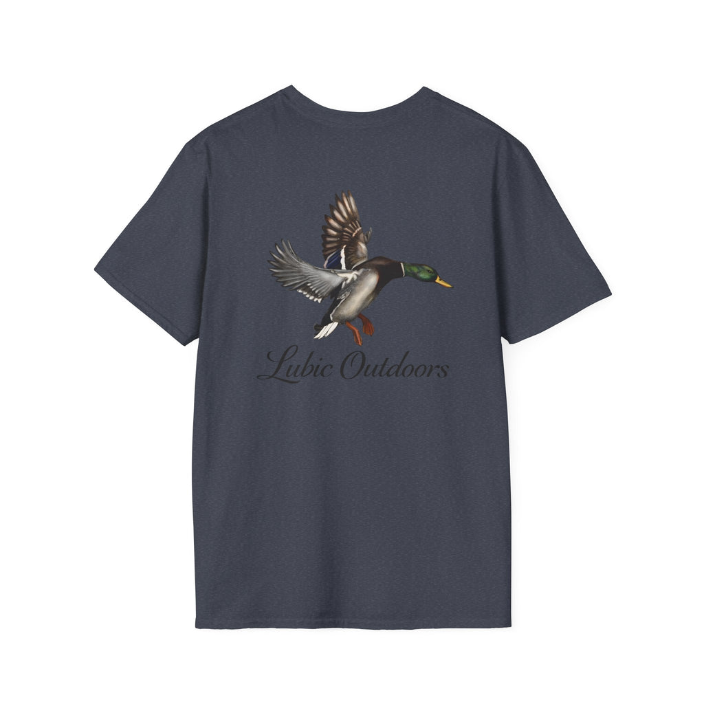 Duck Graphic T-Shirt — "Lubic Outdoors" Mallard Fly Design