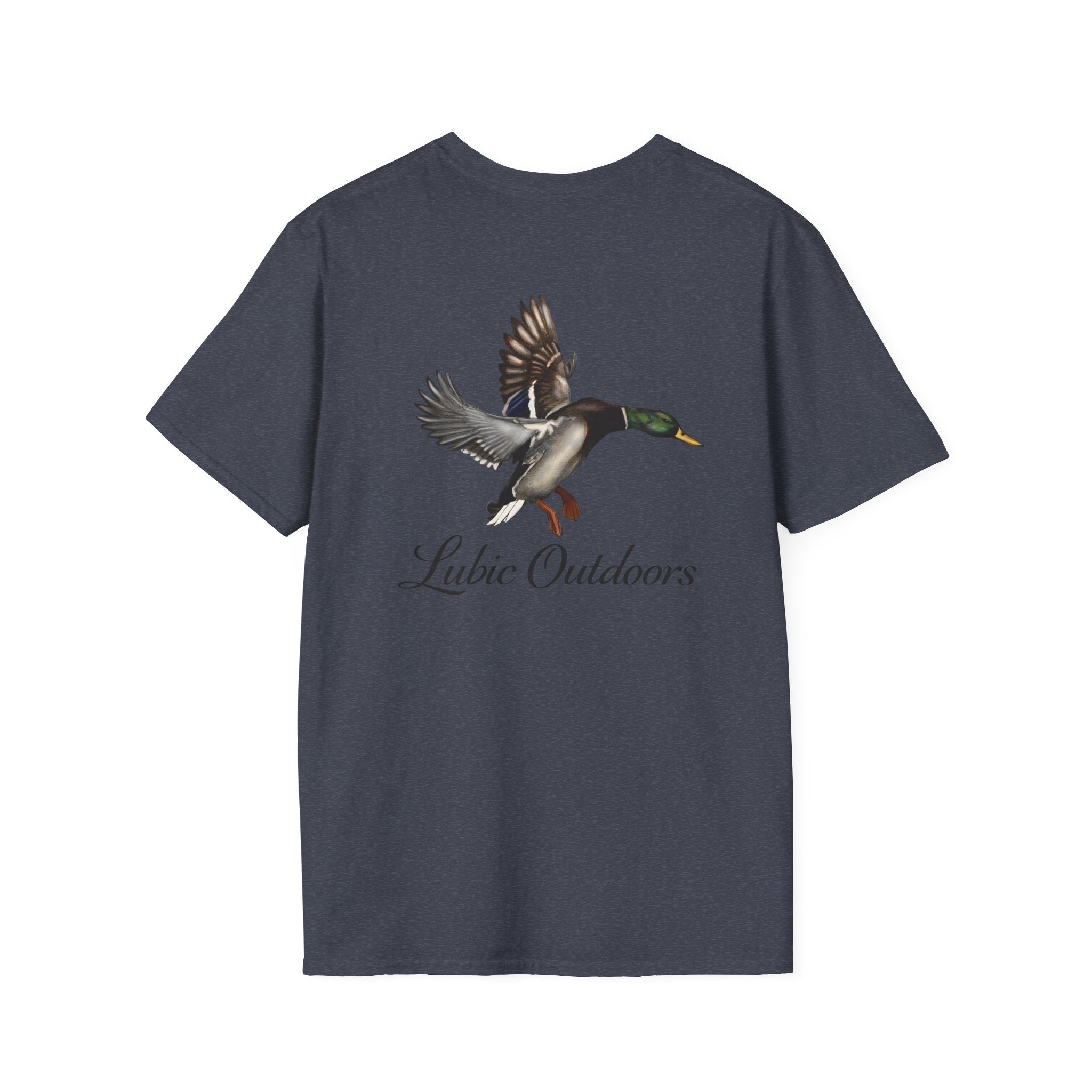 Duck Graphic T-Shirt — "Lubic Outdoors" Mallard Fly Design