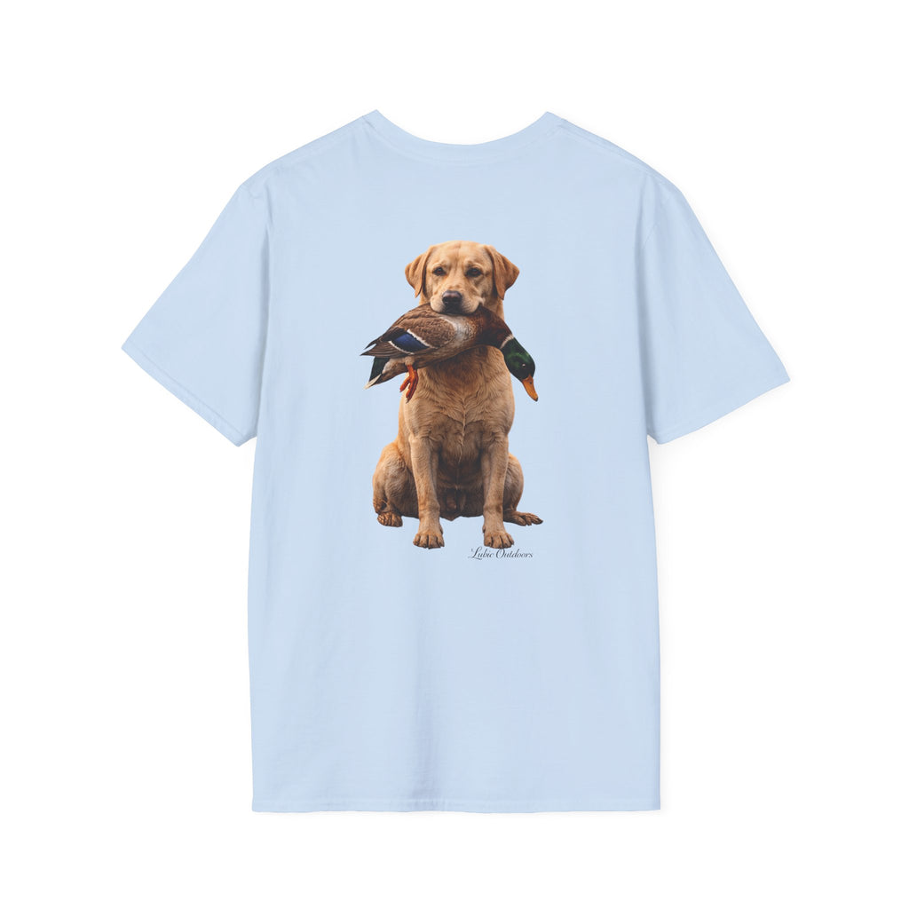 "Built to Retrieve" T-Shirt — Retriever with Mallard Graphic