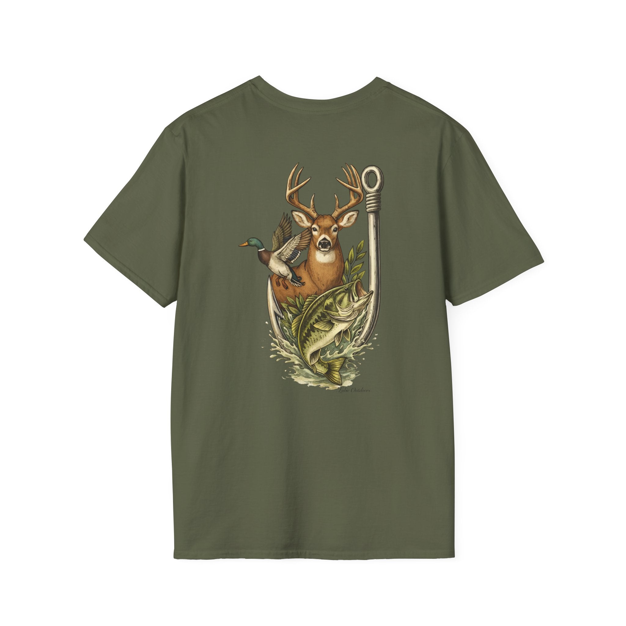 Outdoors T-Shirt — 'Lubic Outdoors' Hunting & Fishing Graphic Tee