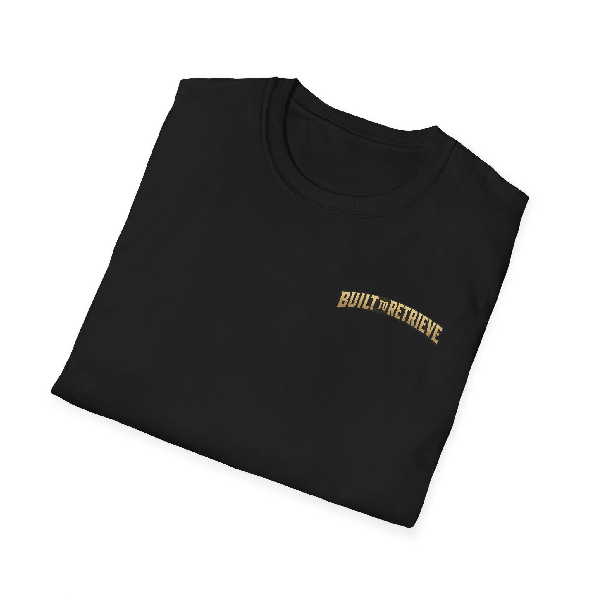 "Built to Retrieve" T-Shirt — Retriever with Mallard Graphic