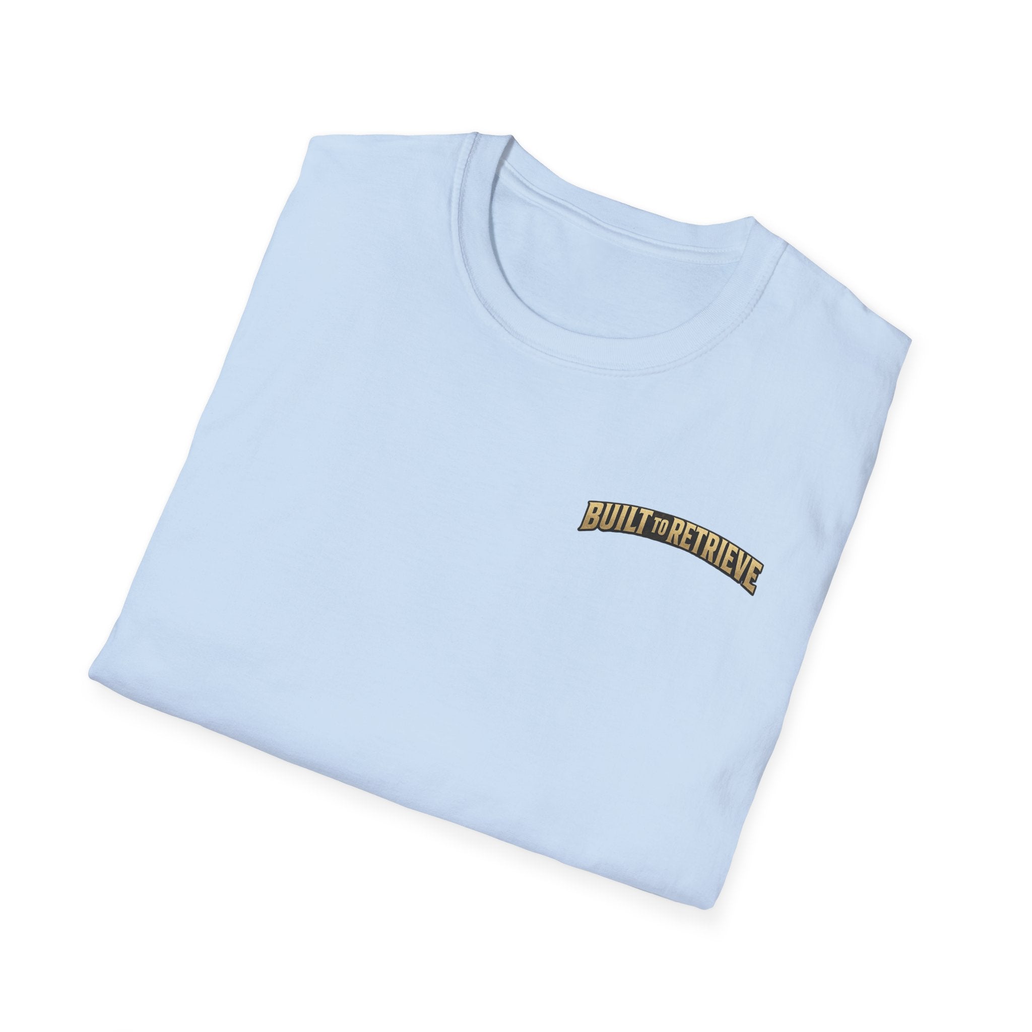 "Built to Retrieve" T-Shirt — Retriever with Mallard Graphic