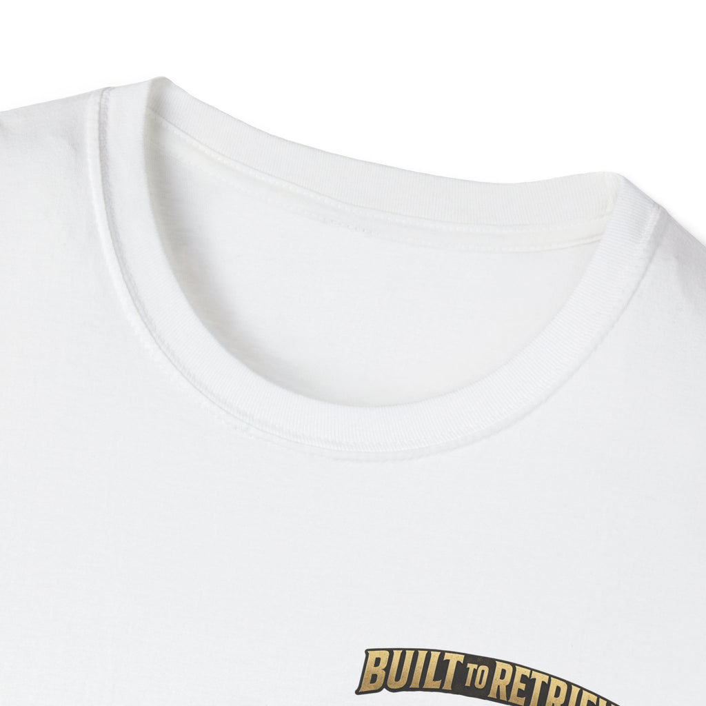 "Built to Retrieve" T-Shirt — Retriever with Mallard Graphic