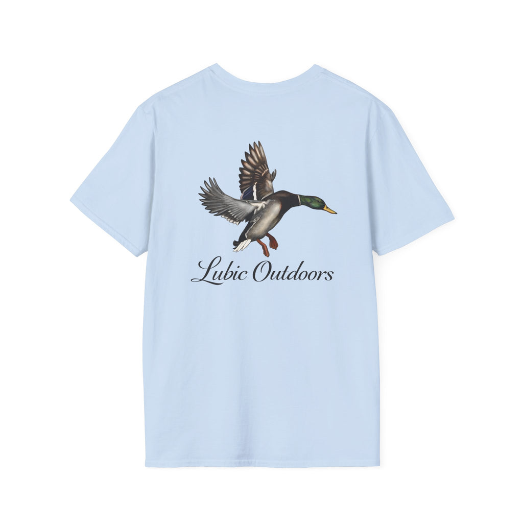 Duck Graphic T-Shirt — "Lubic Outdoors" Mallard Fly Design